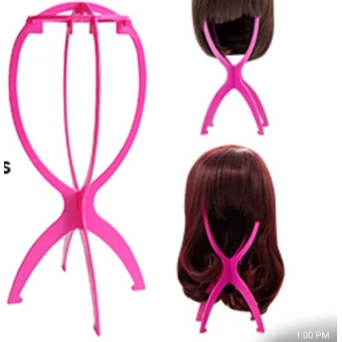 Dummy Plastic Hair Stand Wig Holder Mannequin - Pink,blue,red,black
