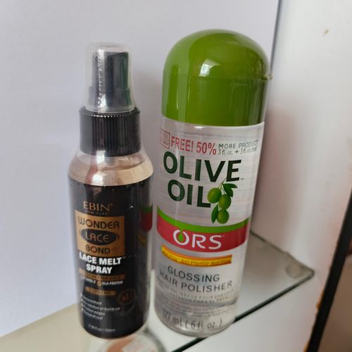 Ebin wonder Lace bond Lace melting spray + FREE hair polisher serum