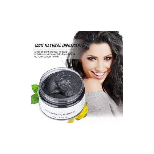Mofajang Black Temporary Hair Dye Wax -Natural Hair Styling Cream-Black Hair Dye with No Bleach, No Damage