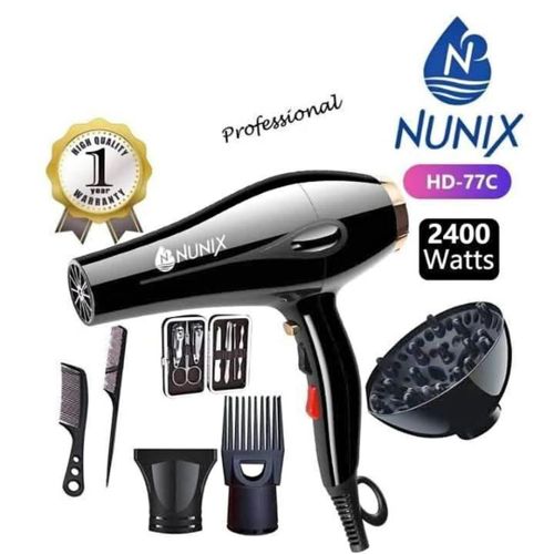 Nunix Commercial Hair Blowdry Straightener-hd-77c 2400watts