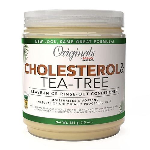 Africa's Best Cholesterol & Tea-Tree Leave-In Or Rinse-Out Conditioner, Enriched With Natural Herbal Extracts And Botanicals To Help Repair And Revitalize Damaged, Dry, Or Overprocessed Hair.