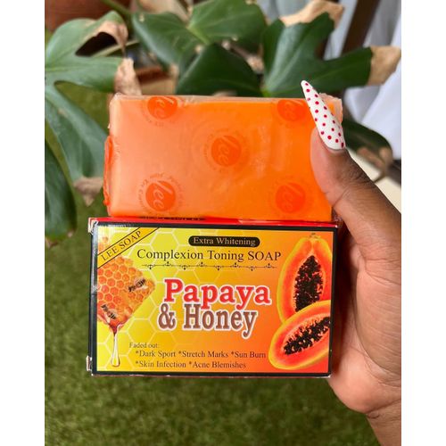 Papaya & Honey Lee Whitening Soap – Brightening, Moisturizing & Anti-Acne – 150g