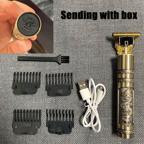 Vintage T9 Hair Professional Electric Trimmer Shaver- Gold