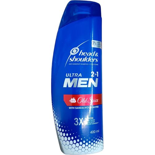 Head & Shoulders Old Spice ULTRA MEN ANTI-DANDRUFF SHAMPOO + CONDITIONER Wit Sandalwood Notes DETOX SCALP & REDUCE ITCH