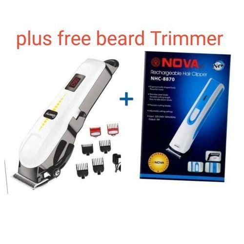 Geemy Professional Cordless Shaving Machine PLUS NOVA BEARD TRIMMER