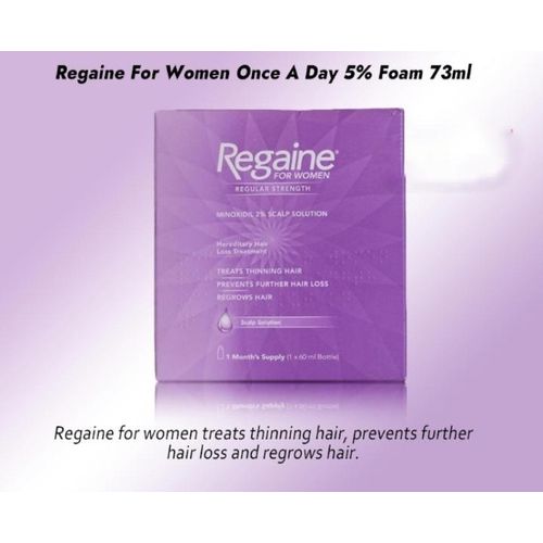 Regaine For Women Regular Strength once a day 2 % scalp solution 60 mls