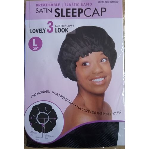 20" Large Elastic Band Satin Sleeping Caps