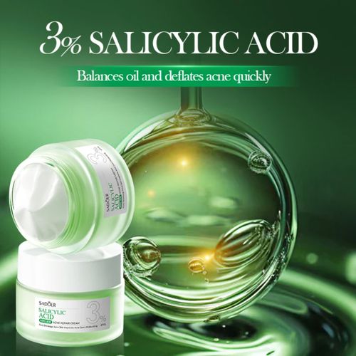 SADOER Gentle and Hydrating Salicylic Acne Removing Moisturizing Hydrating Acid cream ,Helps in Acne Removing And Brightening Repairing Face