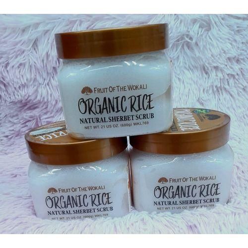 Fruit Of The Wokali Organic Rice Sherbet Body Scrub-600ml