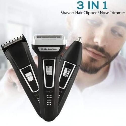 Electric 3 In 1 Professional HairTrimmer/Shaver - Rechargeable Shaver