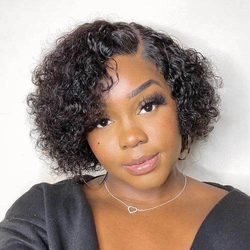 Offer on Celebrity human hair water wave side parting wig PLUS a Curl keeper gel