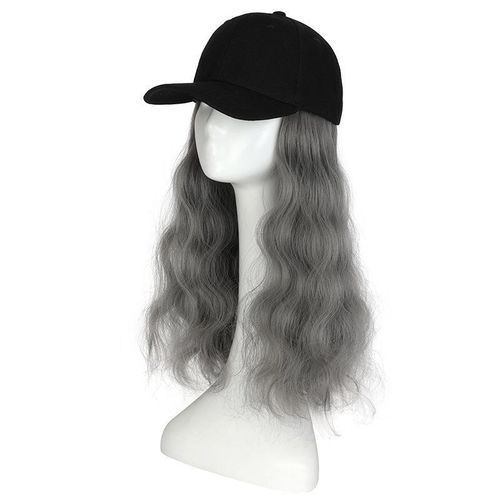 50cm Grey Long Wig Cap