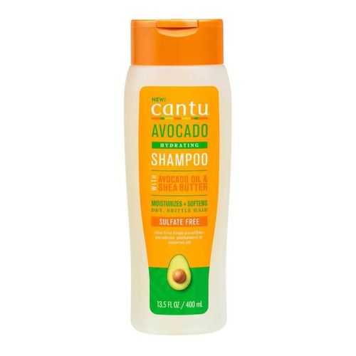 Cantu Avocado Hydrating Shampoo with Shea Butter & Avocado oil For Softening & Moisturizing Dry Hair-400ml