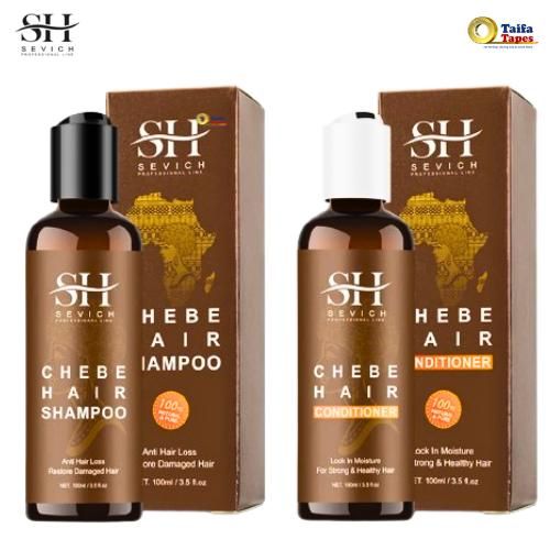 SEVICH Chebe Hair Growth Set โ Anti Hair Loss Shampoo + Moisture Lock Conditioner โ African Herbal Formula for Strong, Healthy Hair