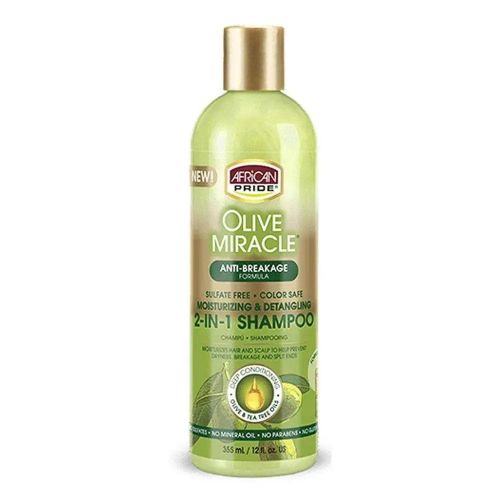 AFRICAN PRIDE Olive Miracle 2-in-1 Shampoo & Conditioner for Strong Healthy Hair β 355ml