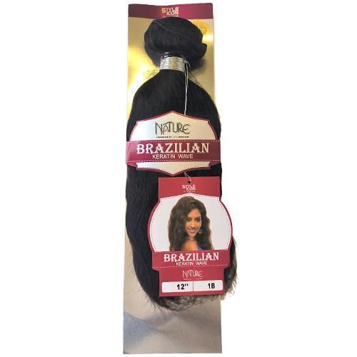 Fashion Idol Human STYLE ICON Black color BRAZILIAN KERATIN WAVE 12 Inch Body Wave Hair Bundle Nature Hair A Pack Hair Extension For Women