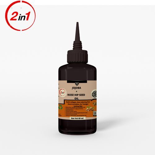 Mekis Jojoba & Rosehip Seed Oil-Repairs Damaged Hair,Treats Acne