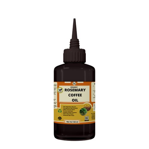 Mekis Rosemary Coffee Oil - Promotes faster and healthier hair growth,Prevent hair loss,Combats dandruff,Prevents greasiness.