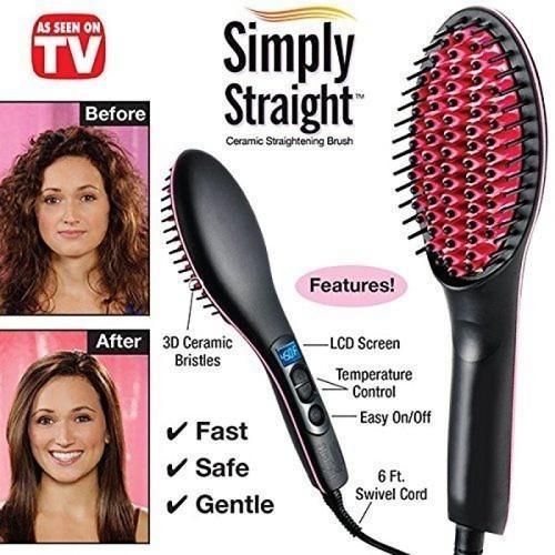 Electric Ceramic Bristles Hair Straightener