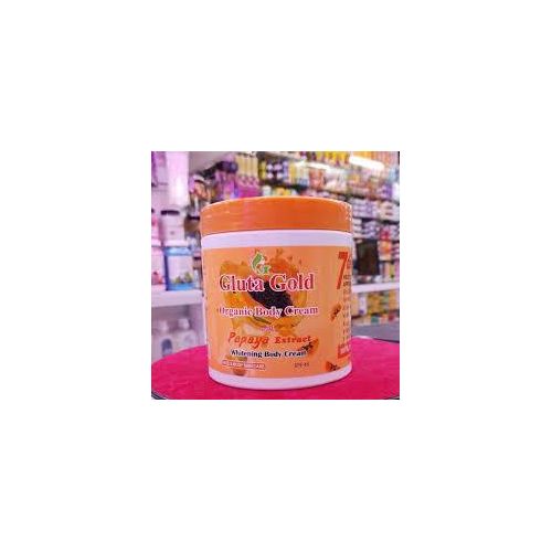 Gluta Organic Body Cream With Papaya Extract Whitening Body Cream SPF 45
