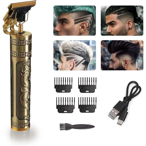 Professional Waterproof T Blade Hair Clipper, Cordless Rechargeable Electric Hair Clipper, Set For Home And Hairdresser