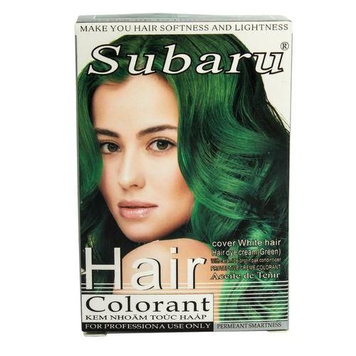Subaru Hair Dye Cream With Protin Conditioner-Green