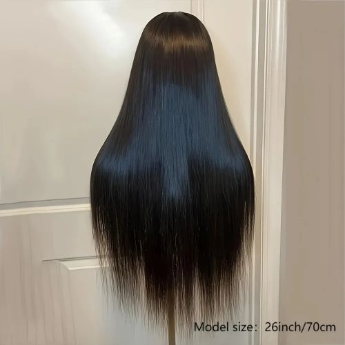 Fashionable mid length straight hair wig for women
