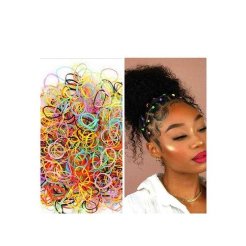 1000 pieces mini Rubber Bands/ Elastic coloured colored HAIR Rubber bands