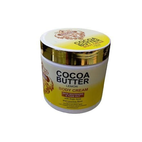 Roushun COCOA BUTTER Body Cream With Kojic. Moisturizes, Smooths, Fades Spots, Evens Skin Tone & Glows