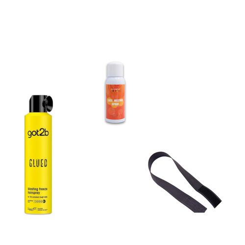 Wig installation set Lace melting spray + Got2be glue spray + Elastic band