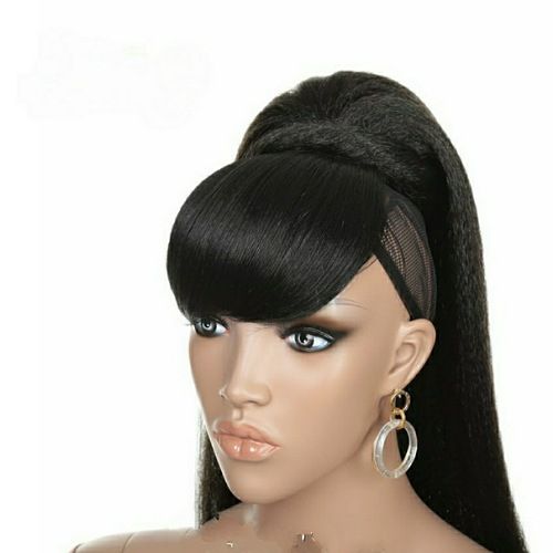 Natural Straight Extension + Free Front Bang