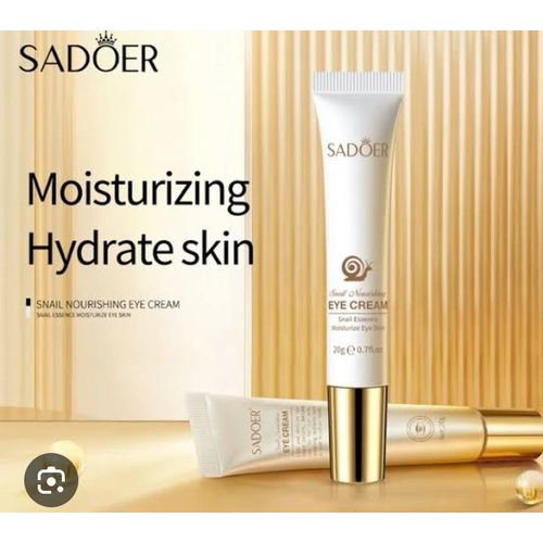 SADOER Snail Moisturizing Tender Eye Cream for Dark Circles and Puffy Eyes