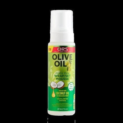 Olive & Argan Argan ORS OLIVE OIL WRAP/SET MOUSSE INFUSED WITH COCONUT OIL(HOLD&SHINE)