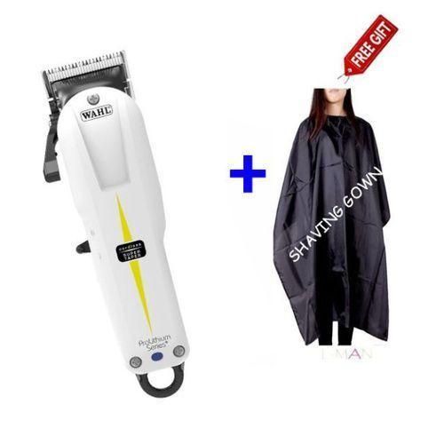 Wahl Super Taper Cordless Hair Clipper + Barber Shaving Gown β Professional Rechargeable Machine for Precision Fades, Haircuts & Clean Grooming