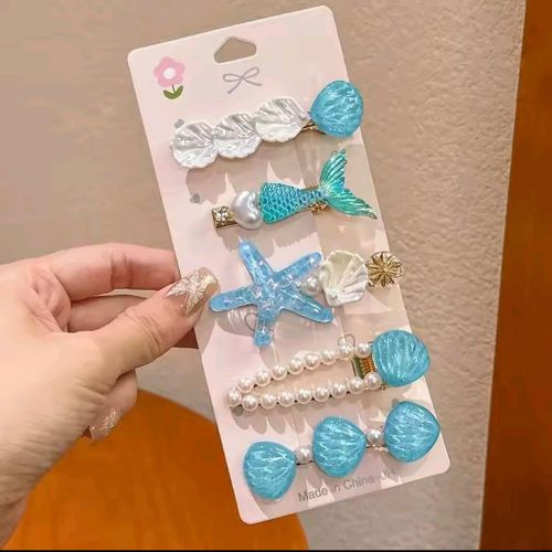 Chic Decorative Hair Clips β Set of 5