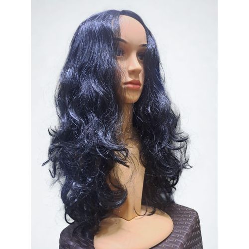 Shoulder Length Wavy Natural Full Hair Wigs For Ladies