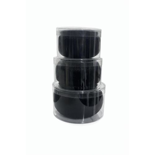 Cherry Synthetic Hair Donut Bun β Extra Large Sleek Chignon (Black)