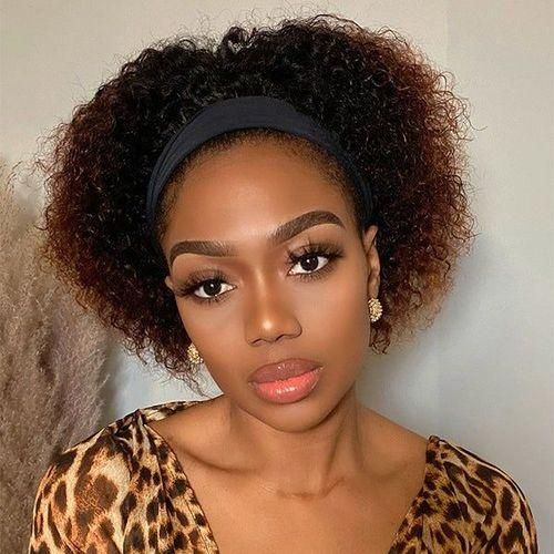 Short Jerry Curl Headband Wig+ FREE GIFT