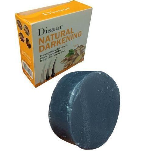 Disaar Ginger Hair Darkening Soap β Organic Gray to Black Hair Restorer & Shampoo Bar