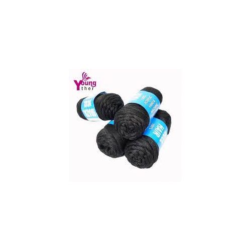 Fashion 4pcs Black Brazilian Wool.