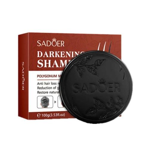 SADOER Darkening Shampoo Polygonum Multiflorum Herbal Extract Restore Natural Hair Color 100G