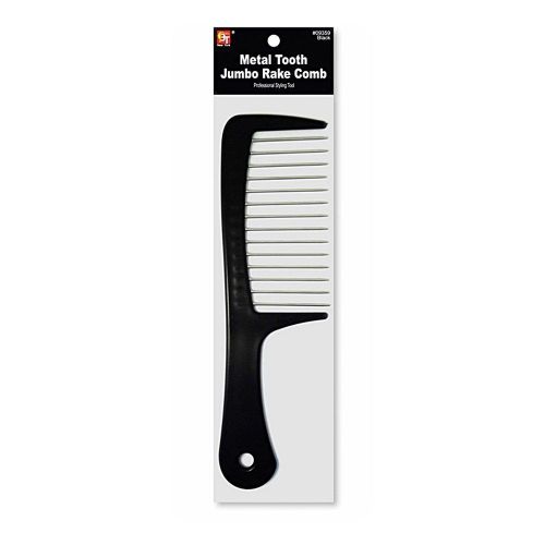 Metal Rake Comb, Long Fingers for Detangling and product Application