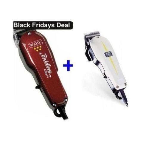 Wahl Professional Balding Clipper & Super Taper Combo – Original Classic Series, Heavy-Duty Corded Shaving Machines for Kinyozis & Home Grooming
