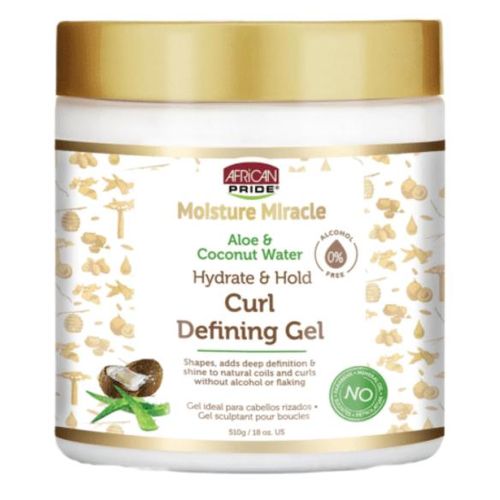 AFRICAN PRIDE Moisture Miracle 18oz Curl Defining Gel β Hydrate & Define Natural Curls