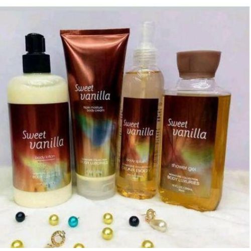 Dear Body Signature Collection Sweet Vanilla 4in 1 Set Lotion,splash,gel& Cream