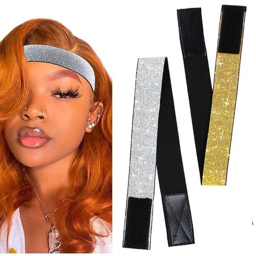 2pcs Wig Lace melting Band Double sided with Velcro + FREE Edge brush