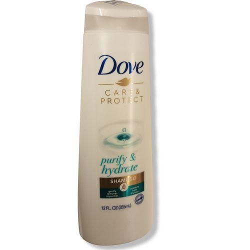 Dove Care & Protect Purify & Hydrate Shampoo MEN WOMEN DRY HAIR ,