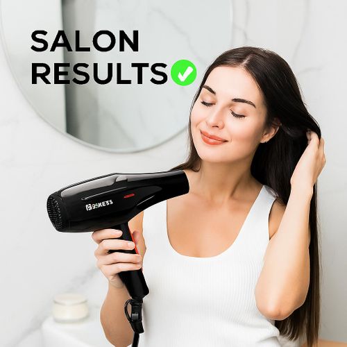 Ionic Hair Dryer with Comb Attachments for Curly & Coily Hair - Anti-Frizz, Volume & Shine