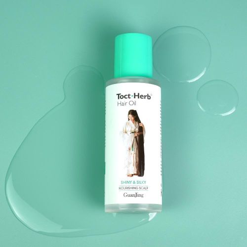 Guanjing Toct.Herb Organic Herbal Hair Oil Amla, Coconut & Castor Seed Oil Extract Nutrients Hair Care Products Repair Smooth Hair Nourishing Oils