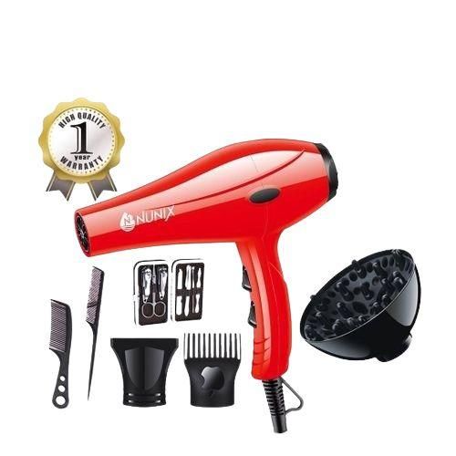 Nunix HD-01C 2200W PROFFESSIONAL Blow Dry Hair Dryer - Red
